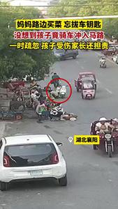 孩子天性好奇，同行更需谨慎！#交通事故警示录 #法润平安文明相伴 #文明交通携手共创